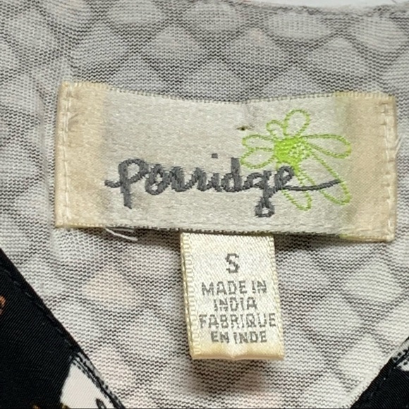 Anthropologie Porridge | Small |Split Back Suitcase Print Layered Swing Tank Top - Picture 12 of 15